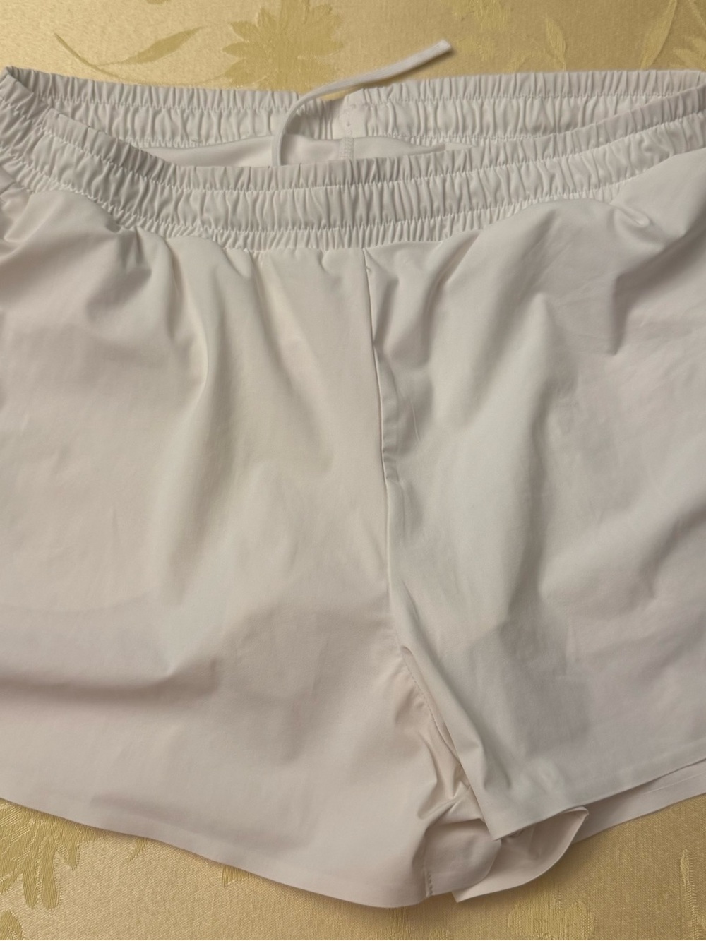 Uniqlo White Athletic Drawstring Shorts